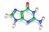 Guanine molecule,artwork