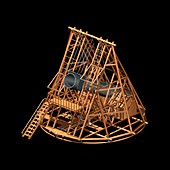 Herschel's 40-foot telescope,artwork