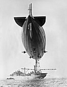 USS Shenandoah airship and tender,1924