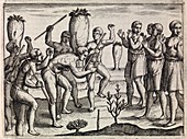 Madagascar tribal dance,17th century