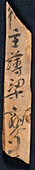 Chinese document on wood