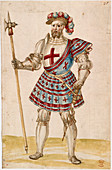 A knight with pole-hammer