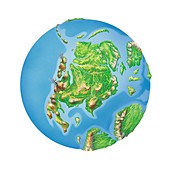 Jurassic North America,Earth globe