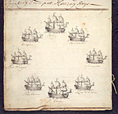 Sketch of ships