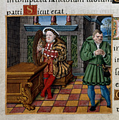 Henry VIII with harp