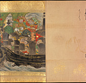 Mongol army & generals on ship