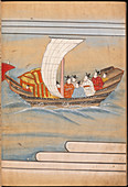 Chinese envoys in a boat