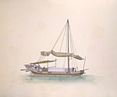 Oyster-shell boat