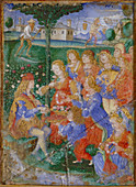 Calendar leaf from Sforza Hours