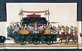 The funeral car