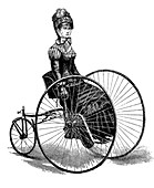 19th Century ladies handcar,artwork