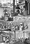 19th Century steam laundry,artwork