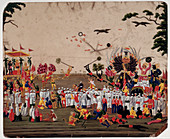 The Ramlila spectacle at Benares