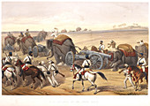 Advance of the siege train