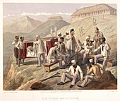 Wounded men at Dugshai