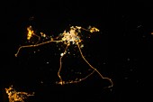 Qatar at night,ISS image