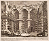 Illustration of aviary for book on Ancien
