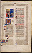 Illuminated page of 'Decretum' manuscript