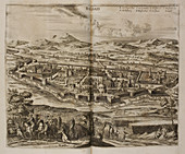 Illustration of Baghdad in the 17th centu