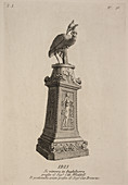 Statue of mythical bird and Ibis