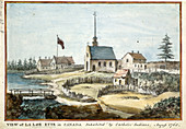 A colored View of La Lorette in Canada