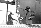 Cavalier cargo ship christening,1938