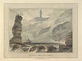 Lighthouse on Flambro-head,Yorkshire