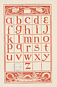 Alphabet table for 'The golden primer'