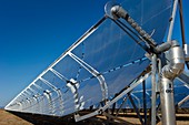 Parabolic trough solar power plant