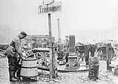 Drinking water pump,Poland,World War I
