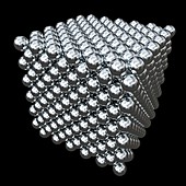Crystal structure of thorium,artwork