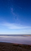 Milky Way over coastal waters