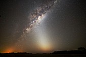 Milky Way and zodiacal light