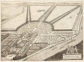 A ground plan of Hampton Court