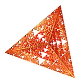 Sierpinski fractal pyramid,artwork