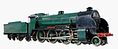 Model of British,coal-fired steam train