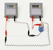 Electrical circuit with ammeter