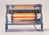 Electric bar heater,with bars glowing