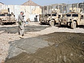 Pesticide treatment,Iraq military base