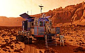Mars rover canyon,artwork