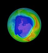 Antarctic ozone hole,2013