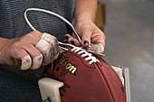 American football manufacturing