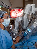 Laparoscopic robotic cancer surgery