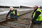 Rail yard track maintenance