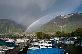 Double rainbow,Switzerland