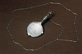 Silver lorgnette,circa 1860