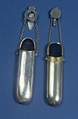 Two spectacle cases,circa 1890