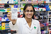 Pharmacist with diabetes drug