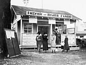 Eugenics exhibit at public fair,1920s