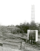 Goddard rocket launch tower,1929